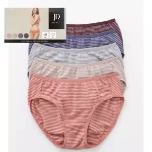 제임스딘 모달 스트라이프 여성미디 삼각 5종세트