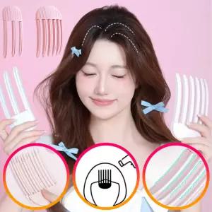 셀프 뿌리볼륨 1개 앞머리 볼륨집게핀 3다리 6다리 고정 헤어핀 핑크