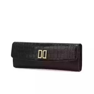 닥스 ACC 선물포장쇼핑백동봉벨포드 블랙 DD로고 소가죽 장지갑 DCWA6E297