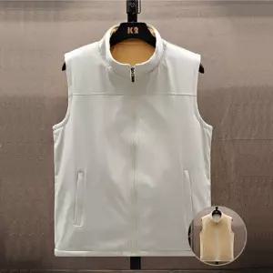 남성 양털 양면 투웨이 집업 후리스 조끼 베스트방한 출근룩 기모 부모님선물 겨울 조기