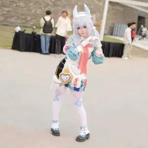 원신 시그윈 코스프레 여자 코스튬 포함 가발 의상