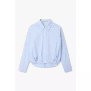 [VOV](대구신세계) 보브 볼륨 플리츠 헴 크롭 블라우스 7156260007