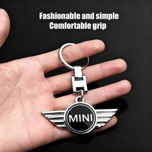 1개 금속 자동차 스타일링 키체인 열쇠고리 미니 쿠퍼 원 JCW R53 로드스터 컨트리맨 액세서리