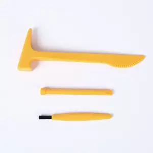 화석 발굴 도구세트(3종)/점토 칼/플라스틱 소형 망치 브러쉬 나이프/화석발굴 키트