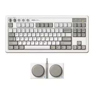 180053 8BitDo Retro Mechanical Keyboard, Bluetooth/2.4G/USB-C Hot Swappable Gaming Keyboard with 87