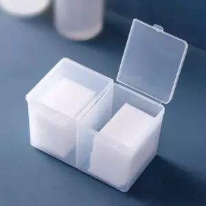 면봉 화장솜 듀얼 케이스 원터치 보관 화장솜통