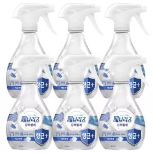 페브리즈항균플러스 페브리즈 섬유탈취제 깨끗한향 370ml 6개