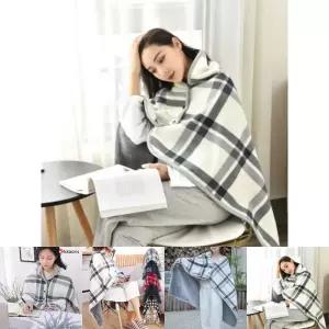 똑딱이어깨담요 안감 극세사 똑딱이 어깨 망토 무릎 숄 담요/무릎담요/사무실/자동차/학생/차박/디자인