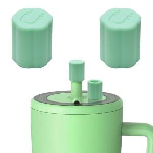 [미국배송] 2팩 마그네틱 빨대 커버 브루메이트 올 에이지용 실리콘 토퍼 캡 레사 텀블러 액세서리(그린)