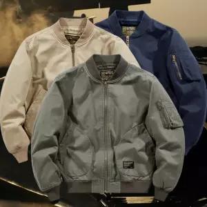 남성 자켓 유니클로질샌더 Ma-1 같이 세련 블루종 점퍼 심플 항공점퍼 오버핏