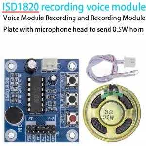 ISD1820 녹음 음성 모듈 및 재생 보드(마이크 포함)로 0.5W 스피커 전송