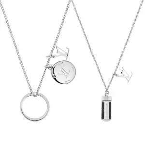 [LOUIS VUITTON]루이비통 모노그램 참스 목걸이 실버 149792218