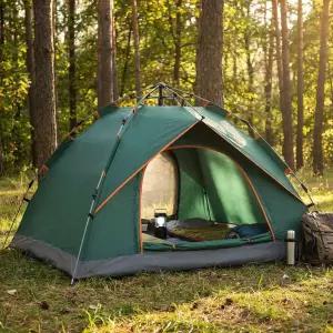 2~3인용 아우터 원터치 텐트 오토 팝업 초간편설치 (그린) 원터치텐트 캠핑텐트 자동텐트