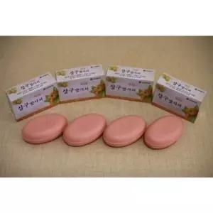 비누 살구 위생용품 세안용화장비누 업소용비누 맛사지 세수비누 4개입