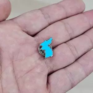 한반도 뱃지 통일 행사용 한국 지도 뺏지 브로치 브로찌 굿즈 학교 회사 기념품