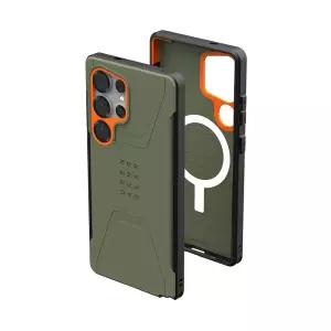 URBAN ARMOR GEAR UAG 삼성 갤럭시 S25 울트라 케이스 6.9인치 민간인 전용 - 마그네틱 충전 미끄럼 방지