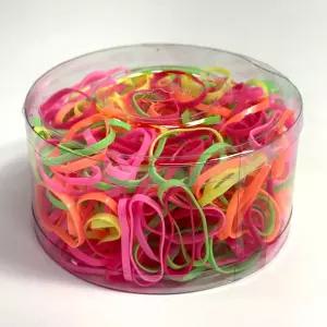 통우레탄 칼라 헤어밴드 형광 1개 다양한 컬러 고무줄 머리끈 대용량 고무끈 머리장식 헤어끈/밴드/고무/머