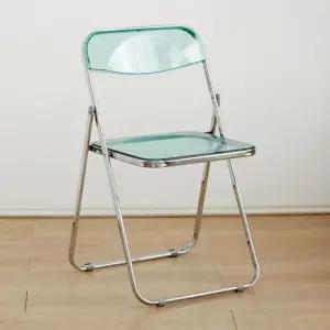 투명한 아크릴 접이식 의자 (민트) 인테리어가구 예쁜 체어