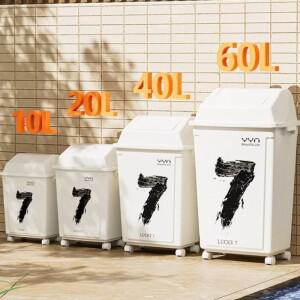 대용량 바퀴 달린 쓰레기통 주방 사무실 상업용 롤링 카트 도매 가정용