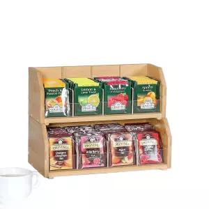 아우얼스룸 원목 보관함 회사 3단 3 녹차 티박스 칸이 카페 트레이 티백 정