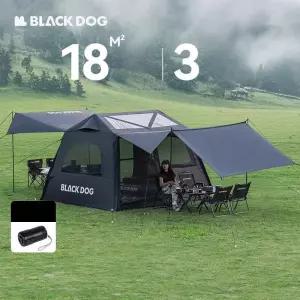 블랙독 에어 6.0 블랙코팅 리빙쉘 키리시마 원터치 텐트 펌프 포함 TPU 천장