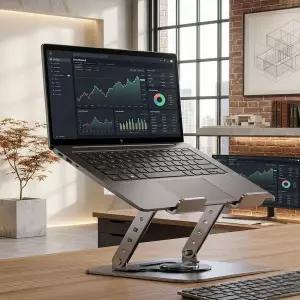 회전형 노트북 거치대 15인치 16인치 17인치 맥북 LG그램 갤럭시북 호환 스탠드 받침