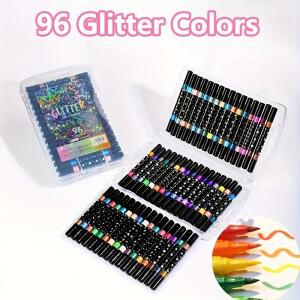 양면 2색 반짝이 펜 마커 세트 쉬머 쓰기 드로잉 크리스마스 특별한 DIY 예술