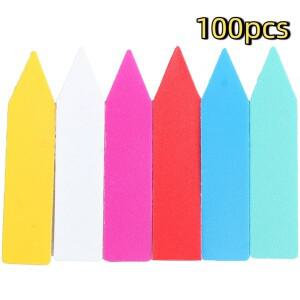 100개 51cm 식물 라벨 실내 분재 이름표 플라스틱 다색