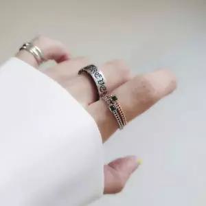 [골드스마일]S190 여성 에메랄드 반지 여성 링 유니크 은반지 (실버 925) 우정반지