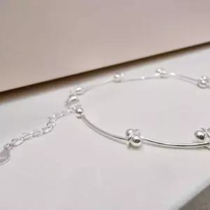 [골드스마일]S408 여성 볼 뱅글형 유니크 디자인 데일리 팔찌 실버 925