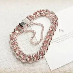 [골드스마일]SS3008 여성 10돈핑크 체인팔찌 묵직한 데일리 은팔찌 실버925