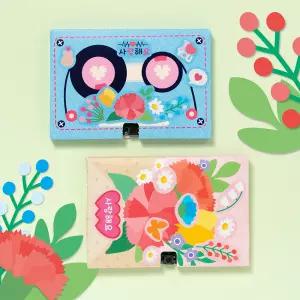 [민화샵] 카네이션 녹음 카드 만들기 어버이날 스승의날 감사 메시지 편지 음성 선물