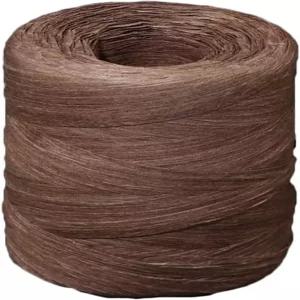 393피트 라피아 종이 리본 선물 포장 및 DIY 장식용 컬러 끈 공예 브라운