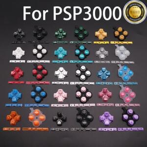 PSP 3000 게임 콘솔 교체 용 1 세트 왼쪽 오른쪽 버튼 키트 D 패드 수리 부품 시작 선택
