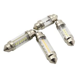 [호환] Mcdrlled 6v 12v 24v C5w Led C10w 전구 꽃줄 자동차 인테리어 돔 램프 번호판 독서 등 31mm 팩 6