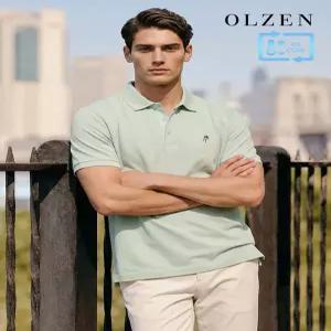 [올젠]베이직 솔리드 반팔 카라 티셔츠 (ZOE2TT1304)