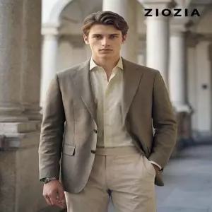 [지오지아]스탠다드핏 베이지 캐주얼 자켓 (AAE2KG1601_BE)