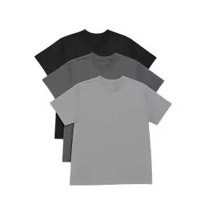 [PXG] 남성 라운드 반팔 티셔츠 3팩 그레이 블랙 2026