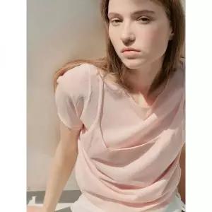 매장정품 에잇세컨즈 8SECONDS 슬리브리스 레이어드 반소매 풀오버 라이트 핑크 115551AY1Y 204395