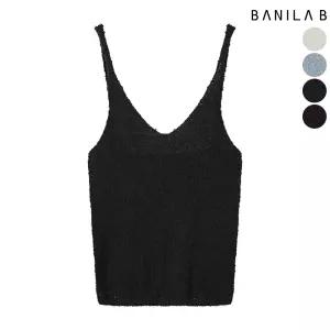 여성 부클 텍스쳐 니트 뷔스티에