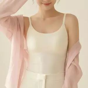 미미캐츠 매끈 핏 심리스 노와이어 여성 브라탑 끈나시 1매 MC1366