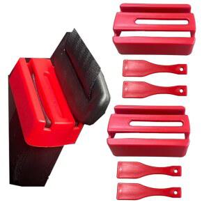 [미국배송] 하우즈홀드 안전벨트 버클 가드 커버 2팩 및 4개 해제 키 | 유니버설 핏 장애인 승객의 풀림 방지(레드 2개) 잠금장치