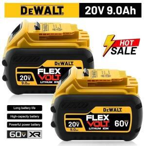 DeWALT  배터리 20V/60V 6Ah 9Ah MAX FlexVolt for DCB606 DCB205 DCB182 전동 공구