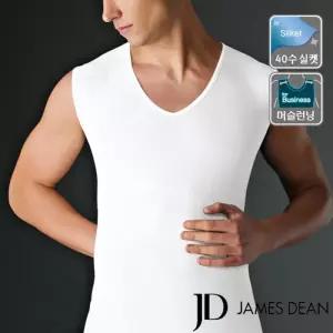 [제임스딘]고급 순면 실켓 V넥 머슬 런닝 007