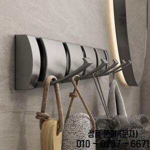 문짝 후크 접이식 로브 타월 행어 네일 벽 랙 코트 의류 거치대 욕실 주방 액세서리