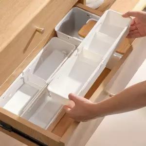 길이 조절 확장형 양말 속옷 서랍 맞춤 칸막이 정리함 소형 트레이 바구니