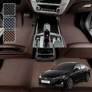 [에이치플러스몰]아반떼 AD 스포츠 공용 전용 3D 엠보싱 차세대 고무매트 1열2열 세트