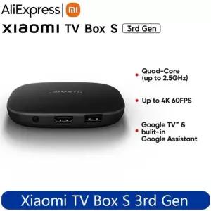 셋톱박스 기존 글로벌 버전 Xiaomi TV Box S 3세대 4K Ultra HD 2G 32G WiFi BT52 Google Cast Netflix 스