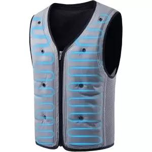 아이스 조끼 얼음 에어 선투투 전기 냉각제 필요 없음 여름 냉감 작업복 여름용 수냉복 물리 냉각 쿨 베스