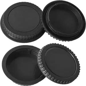 2팩 전면 본체 캡 및 후면 렌즈 커버 캐논 EOS EF/EF-S 호환되며 레벨 T7 T6 T5 90D 80D 77D 70D 60D 5D 6D
